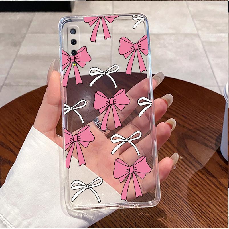 Case For Samsung A7 2018 Casing Samsung Galaxy A7 2018 Phone Case A750 A750F Lovely Rabbit Clear Soft Silicone Protective Cover