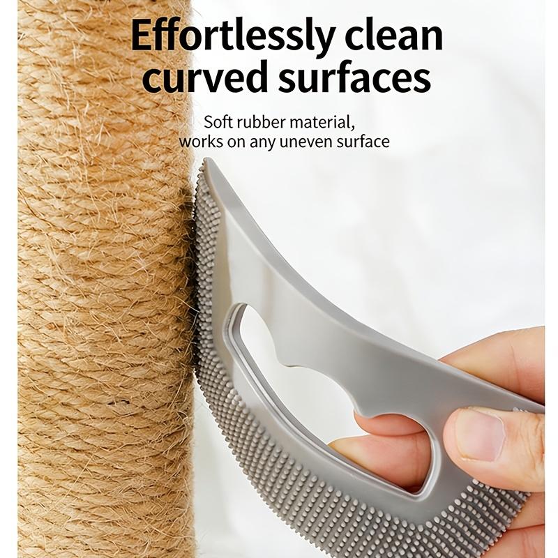 1pcsFlexible Silicone Hair Stick Artifact: Double Hair Removal by Shaving and Sticking