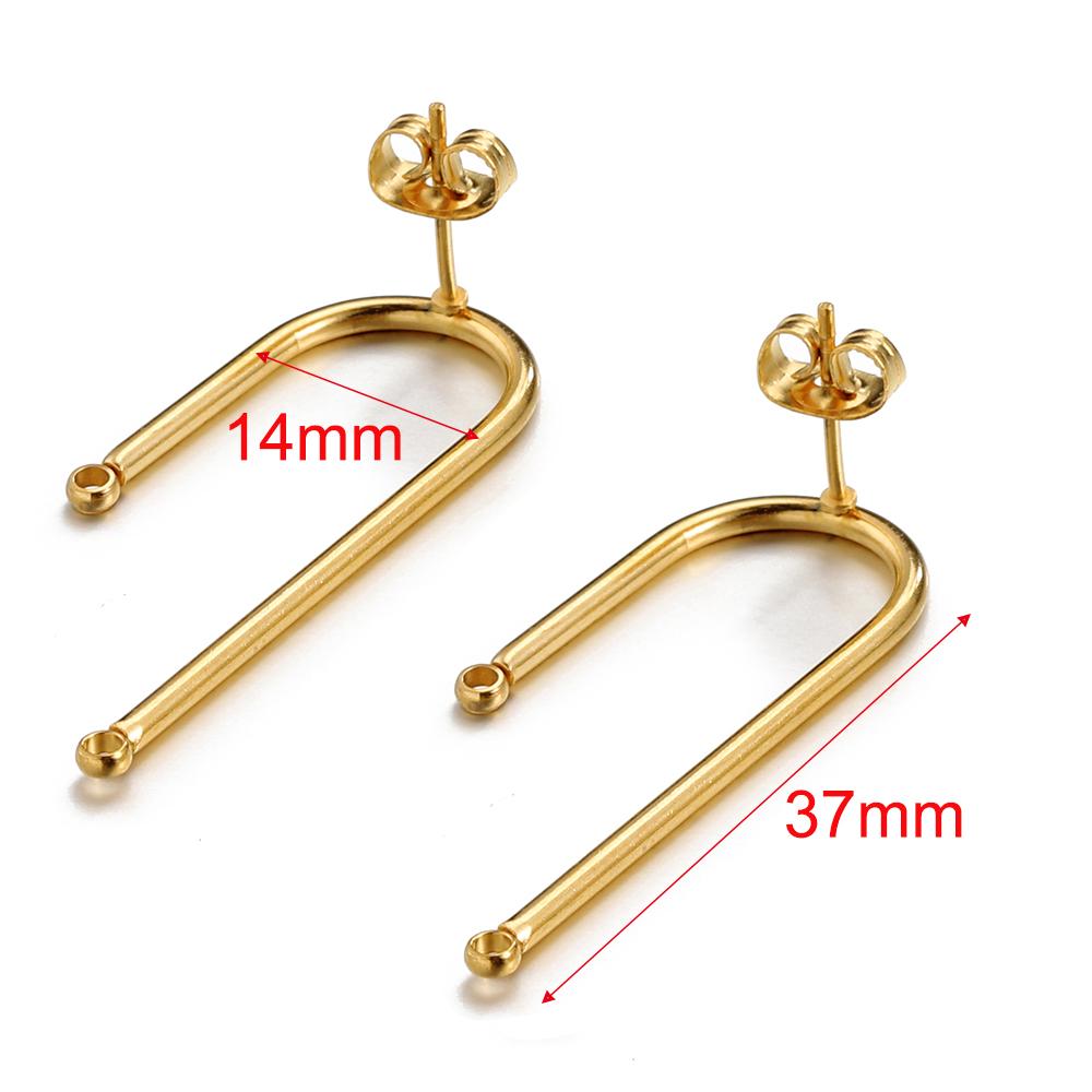 Kein Verblassen 10 Stück Edelstahl Leere Ohrstecker Basis Pins Mit Ohrstecker Ohrrücken für Schmuckherstellung DIY Zubehör
