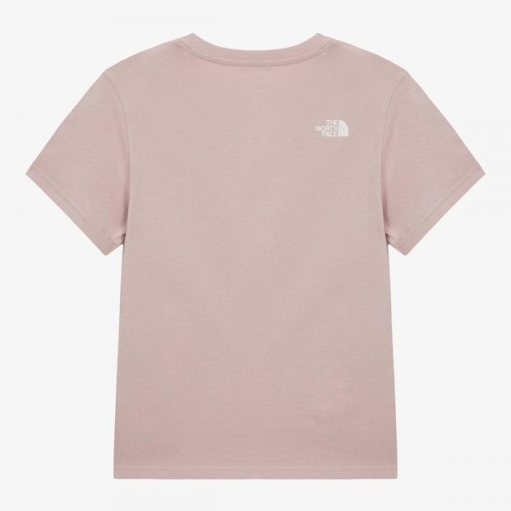 The North Face Women S Cotton baSic Short Sleeve Tee grayiSh Pink nt7uS30d