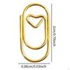 100 Pieces Paper Clips Notes Classified Metal Multifunction Vintage Style Paperclips Office