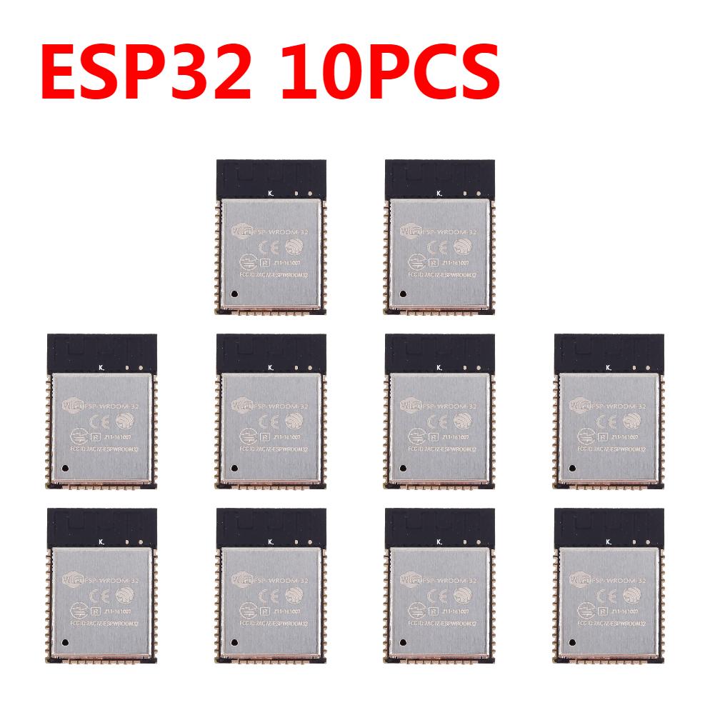 100PC ESP32 Wireless Module Smart Electronics ESP-WROOM-32 WiFi+BT+BLE MCU Module 150Mbps Hall Sensor IPEX ESP-32S ESP32U ESP-32