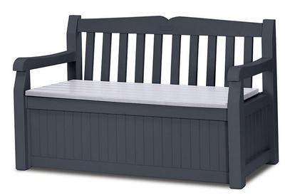 Garden Bench/Terrace Box, Eden 265L, Graphite - Kt 92 3423