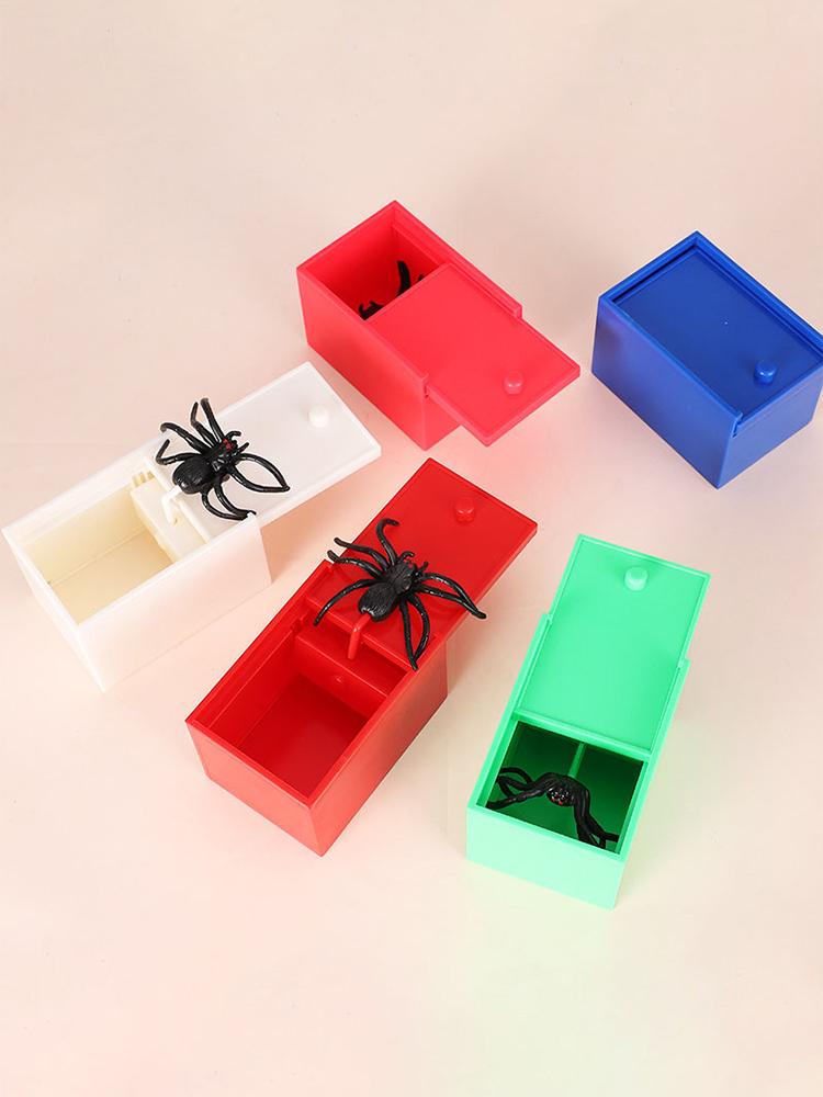 Prank Trick Practical Joke Home Office Scare Toy Box Gag Spider Kid Parents Friend Funny Play Joke Gift Surprising Box