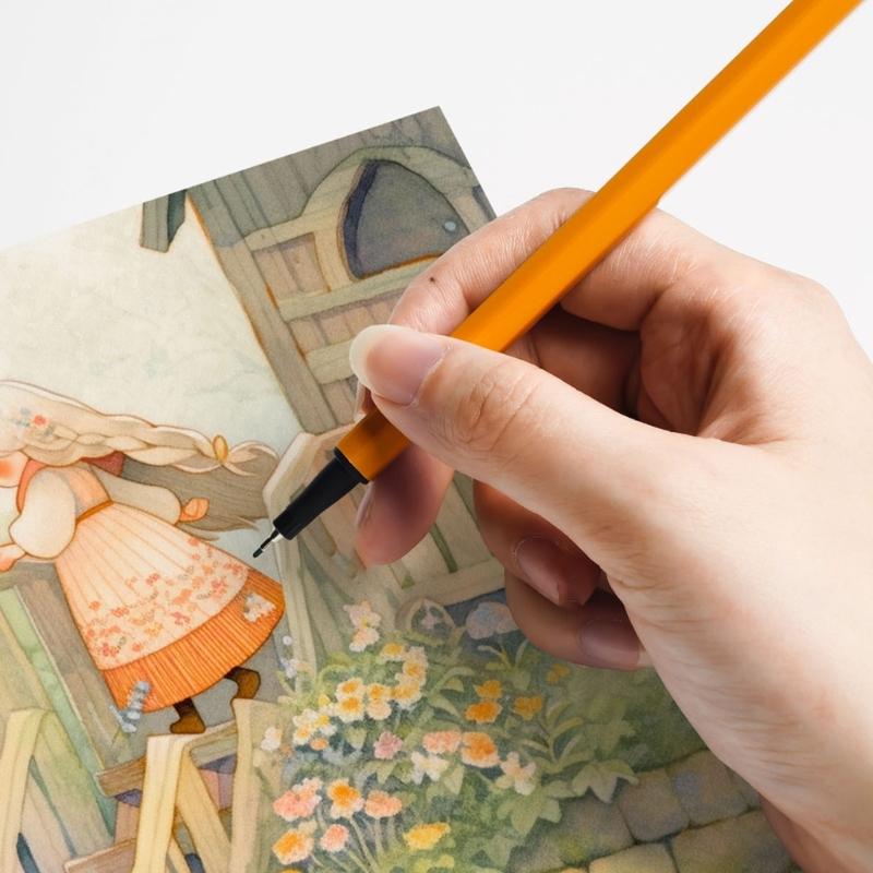 Water Based Ink Pen Precisions 0.4mm Tip Artist Markers For Detailed Drawing Writing Coloring Projects
