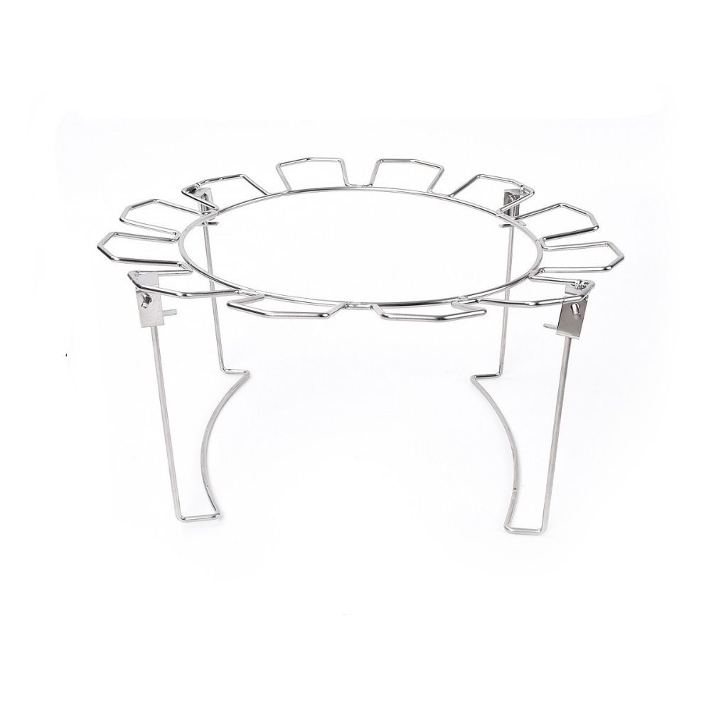

Stainless Steel Chicken Drumstick Stand with Drip Tray Chicken Wing Rack Outdoor 1pc
