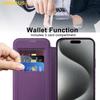 For iPhone 13 Pro Case Compatible with MagSafe RFID Blocking Card Holder Leather Phone Cover