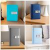 A6 Cash Budget Ledger Anti-splash Water Leather Password Savings Book  School Supplies