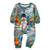Matching Family Christmas Print Flannel Homewear Set Long-Sleeve Top And Pants