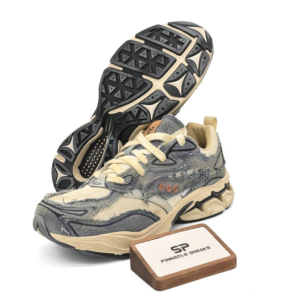 Lee X Saucony GRID FUSION Running Shoes Unisex Denim Blue Ecru S79063-17