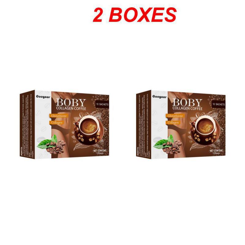 

2set Googeer Collagen Coffee Black Coffee Powder Instant Soluble Zero Sucrose Concentrated Low Fat Instant Protein Coffee Powder