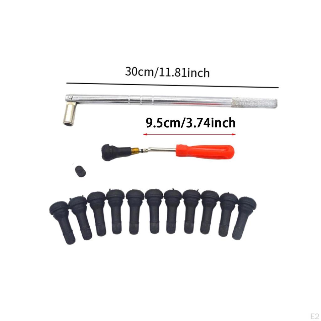 14x Quick Change Tire Tools Kit Valve Stem Removal Tool Puller for Cars