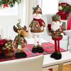 1pc/3pcs, Christmas Dolls Tree Decor New Year Ornament Reindeer Snowman Santa Claus Standing Doll Navidad Decoration Merry Chris