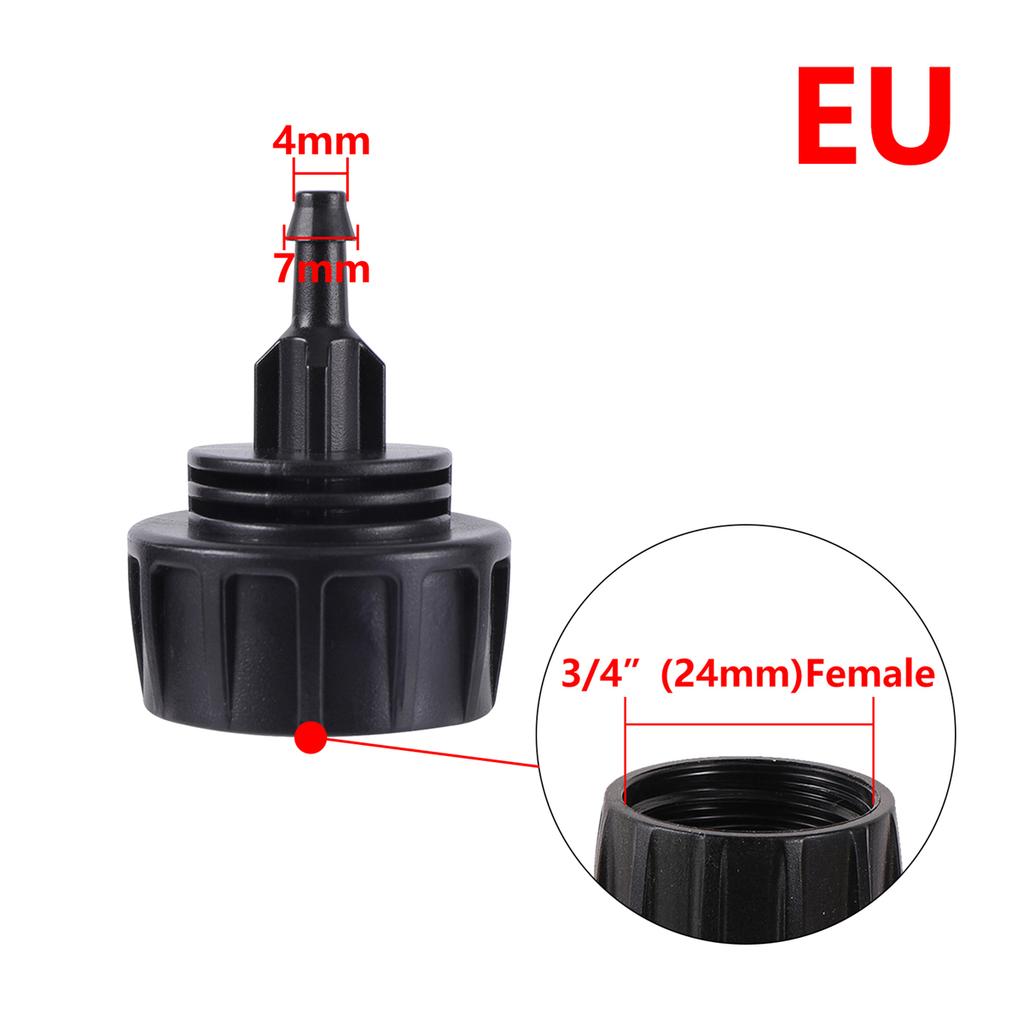 Mirco-Drip Irrigation System Fittings 3/4" Female Thread Locked Straight Connector DN16 8/11 4/7mm Hose Pipe Joint EU Standard