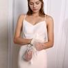 Guanti da Sposa Regolabili con Laccio e Perle Eleganti Comodo Accessorio per Addio al Nubilato Guanti Trasparenti per Festa Nuziale