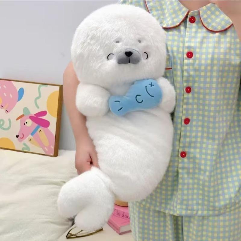 

Latest Sleeping Seal Plush Doll Kawaii Plush Stuffed Plush Plaything Animation Anime Animals Cute Pillow Birthday Gifts Fun Companion Doll 60cm