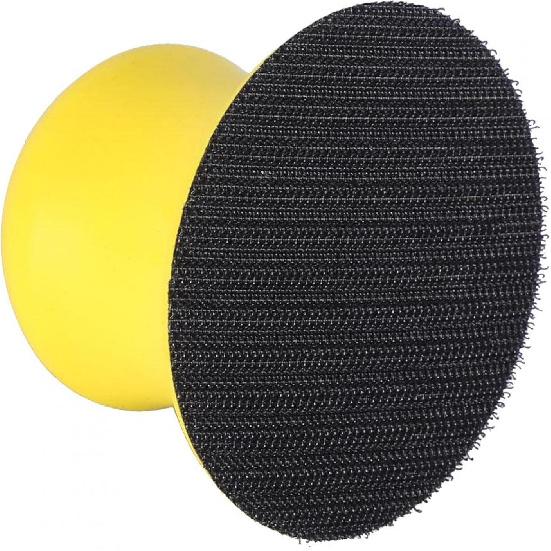 Round Hand Sanding Blocks 2/3/4/5inch Hook & Loop Foam Hand Sanding Pad Block Dust (3 Inch)