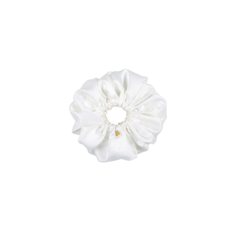 HAS HDM004 Classic big shirring satin scrunchie