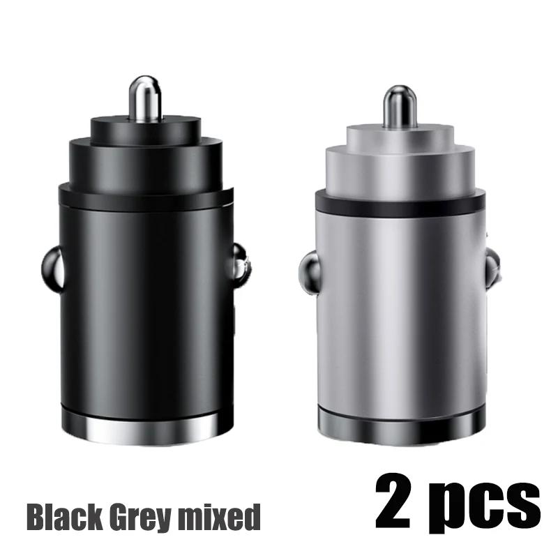 Auto 100W Mini Car Charger Lighter Fast Charging for IPhone QC3.0 Mini PD USB Type C Car Phone Charger for Xiaomi Samsung Huawei