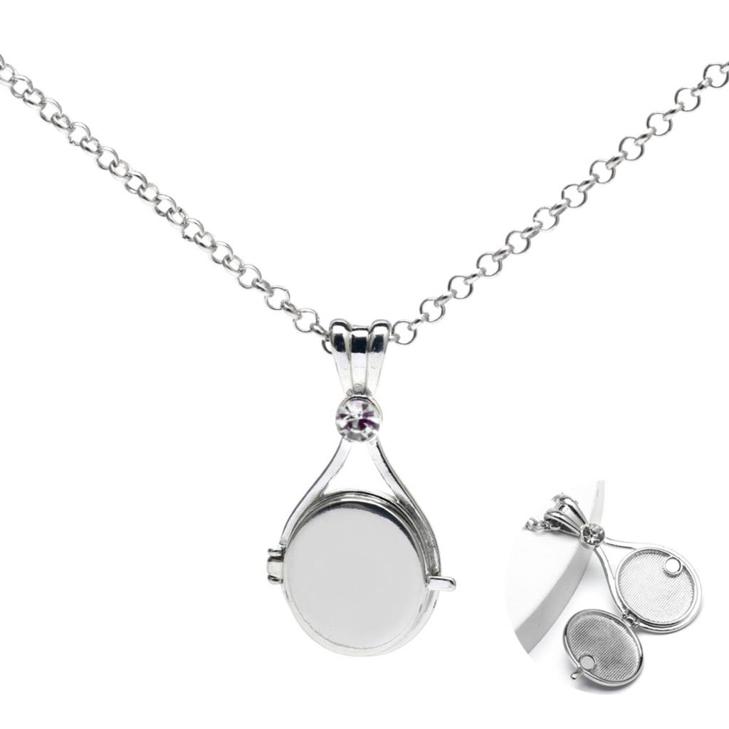 Stainless Steel Necklace With Magnetic Closure And Pendant