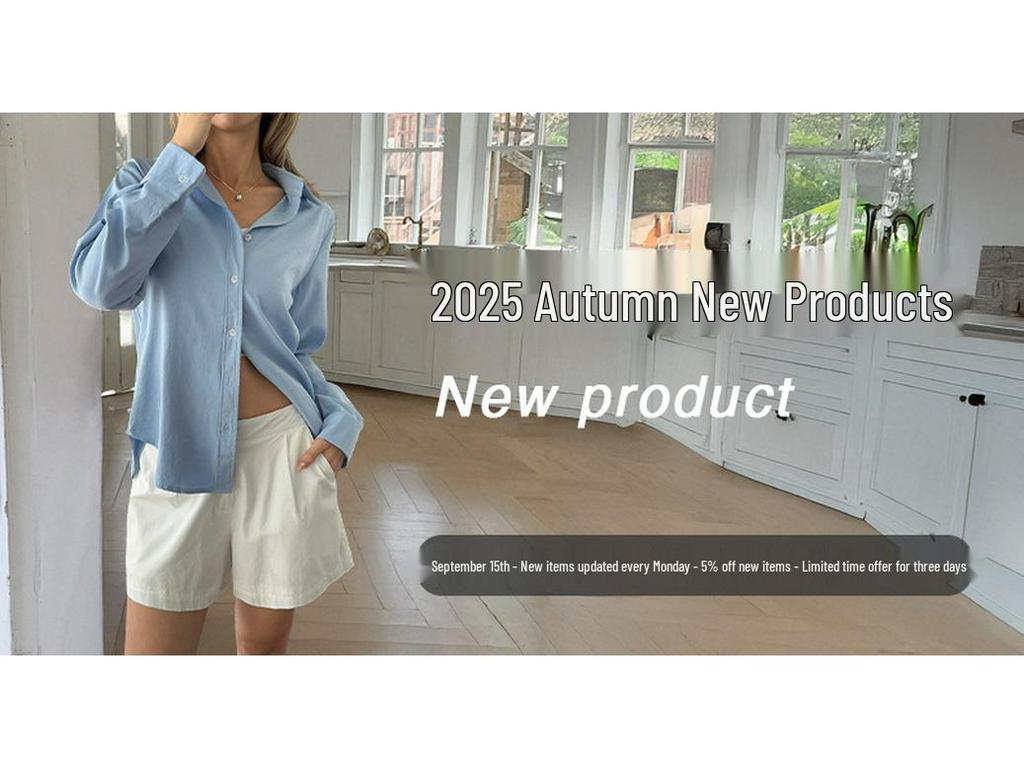 Europäische & Amerikanische Minimalistische Einfarbige Jacke mit Reißverschluss - Damen Herbst/Winter 2025 Kollektion