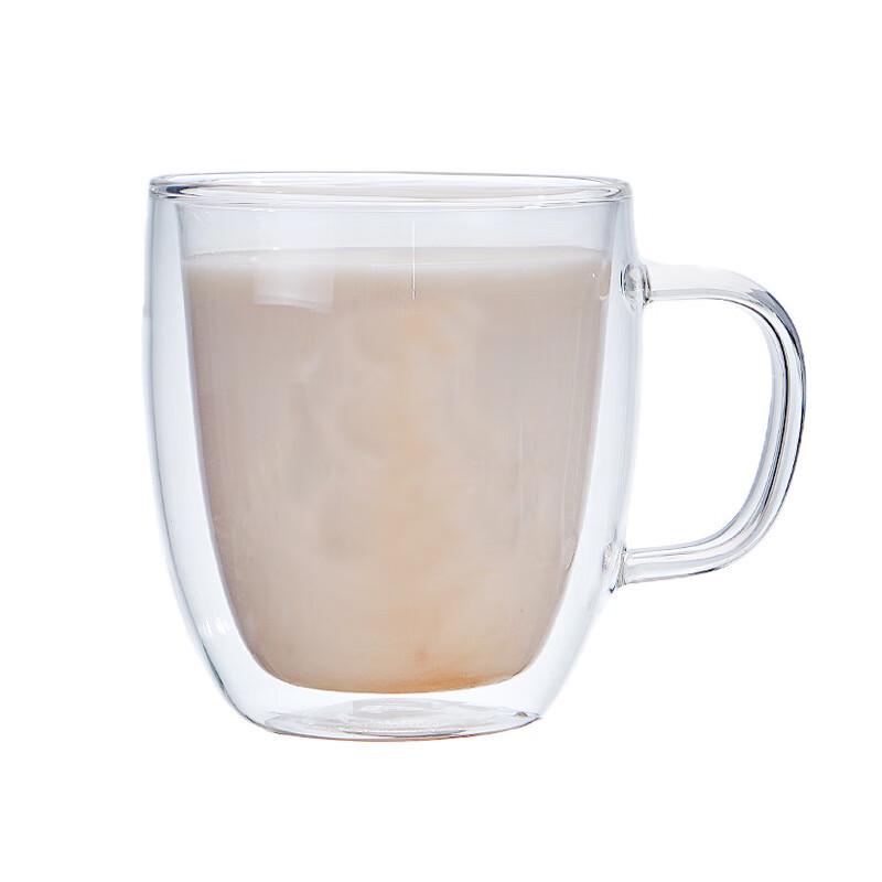 Chaxun 550ml Heat-Resistant Double-Wall Glass Mug with Handle