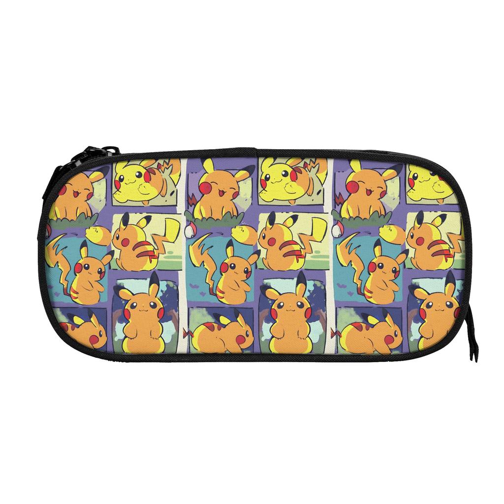 Custom Cartoon Pokemon Theme Large Capacity Bags for Child School Pencil Bag for Boys Gilrs Kids