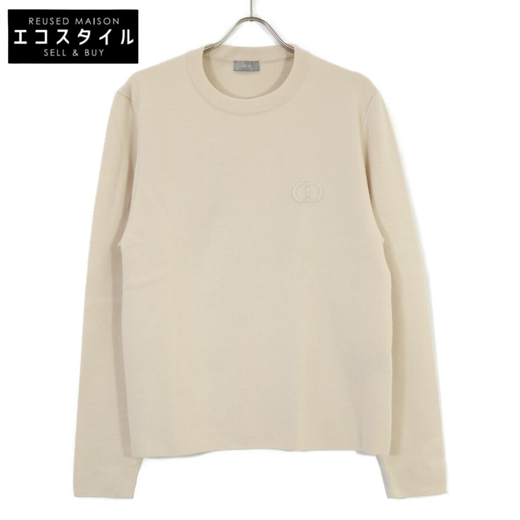 DIOR Beige 513M617A2000 CD Icon Sweater tops L beigeUsed