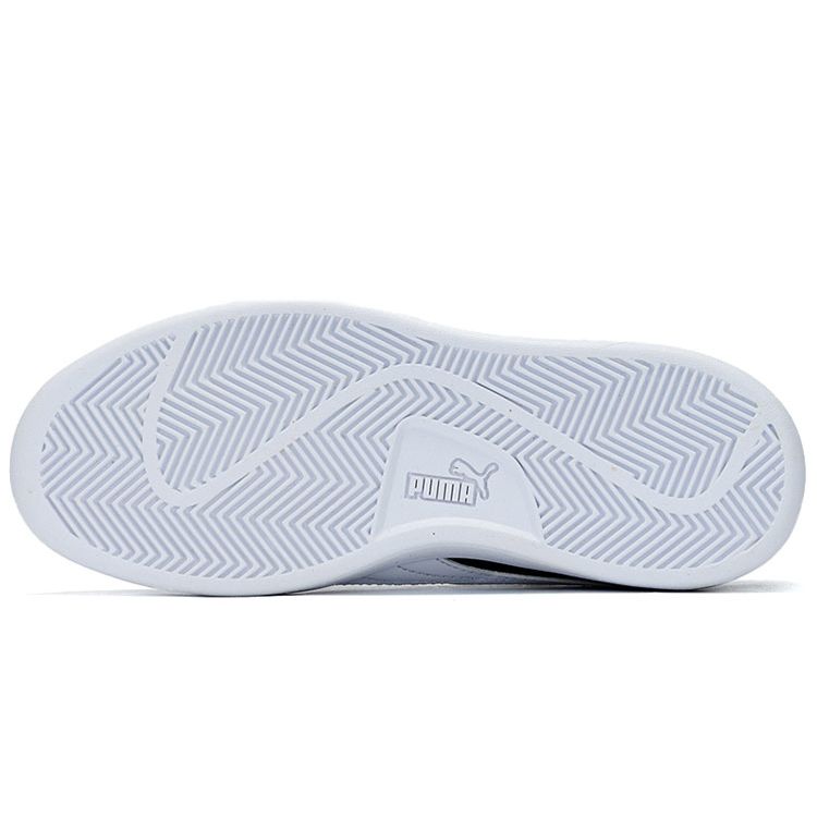 Puma Smash v2 Buck - Black Silver Unisex Sneakers White 365160-68