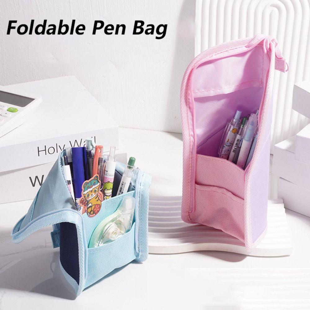

Standing Stationery Organizer Dirt-resistant Stationery Bag Pencil Case School Office 05