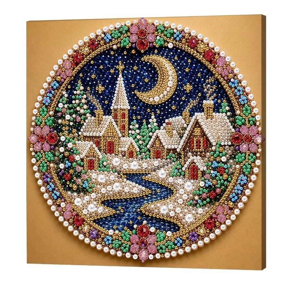 Self‑Adhesive Xmas Rhinestone Painting Kit Christmas Star Santa Crystal Painting Set Holiday Craft