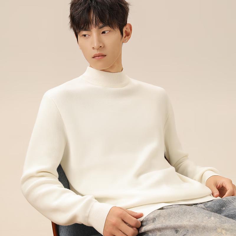 MINISO Men's 2024 Mock Neck Knit Sweater