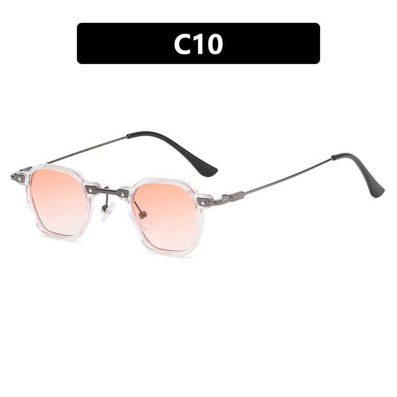 Small Frame Retro Sunglasses Sunglasses Fashion Polygonal Metal Sunglasses