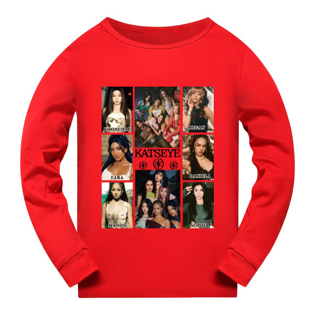 5352 Girls Fashion KATSEYE Print Long Sleeves T-Shirt