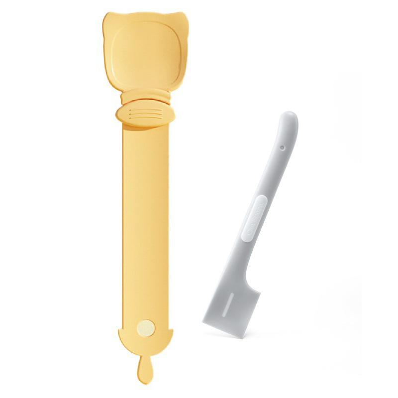 Auslaufsicherer Katzenfutterdosenöffner & Silikonlöffel-Set