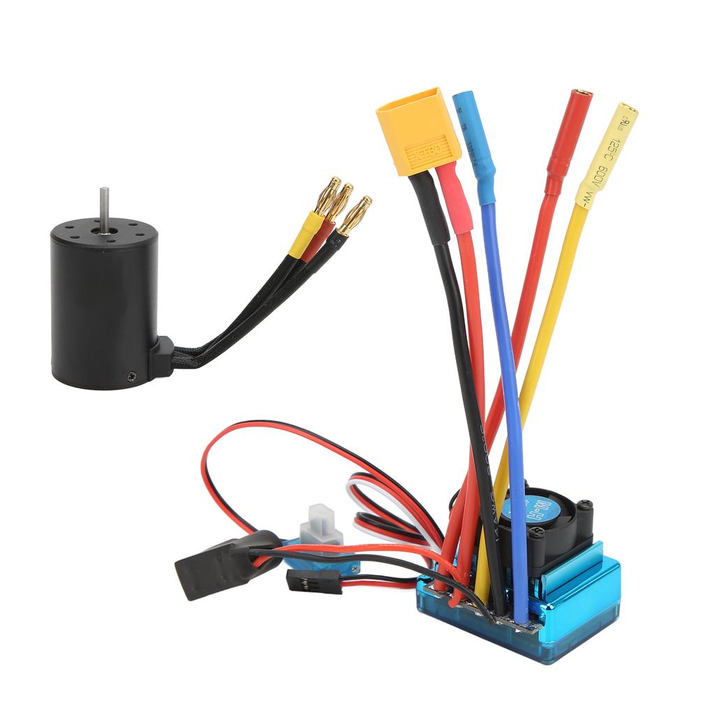 3650 2300KV Bürstenloser Motor mit 120A Bürstenlosem ESC Elektronischer Geschwindigkeitsregler für 18 110 RC Auto