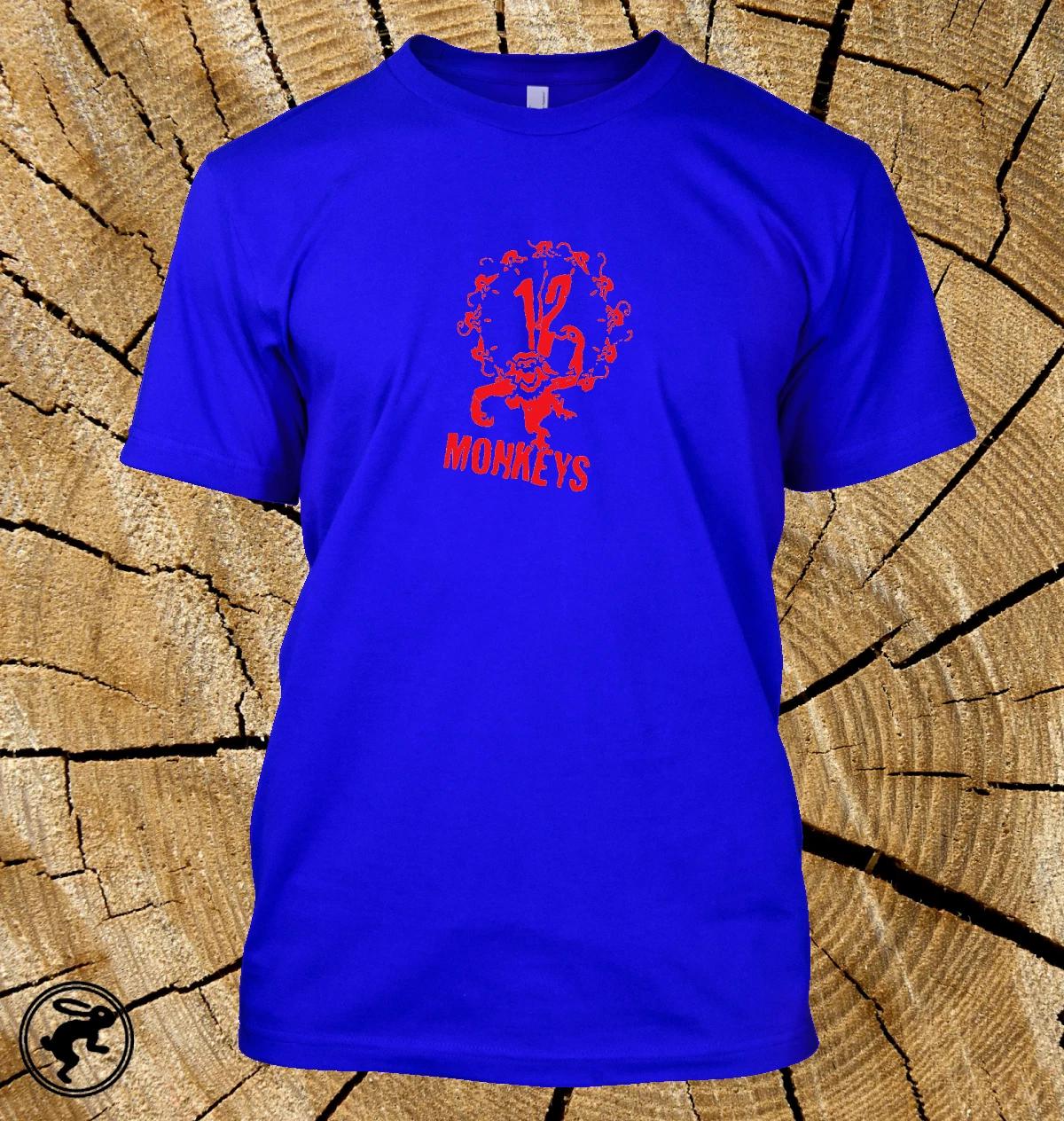 Twelve Monkeys Movie T Shirt  Army of the 12 MonkeyS Tee Brad Pitt Bruce Willis L