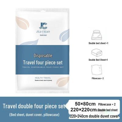 MDNG Disposable Double Travel Bedding Set