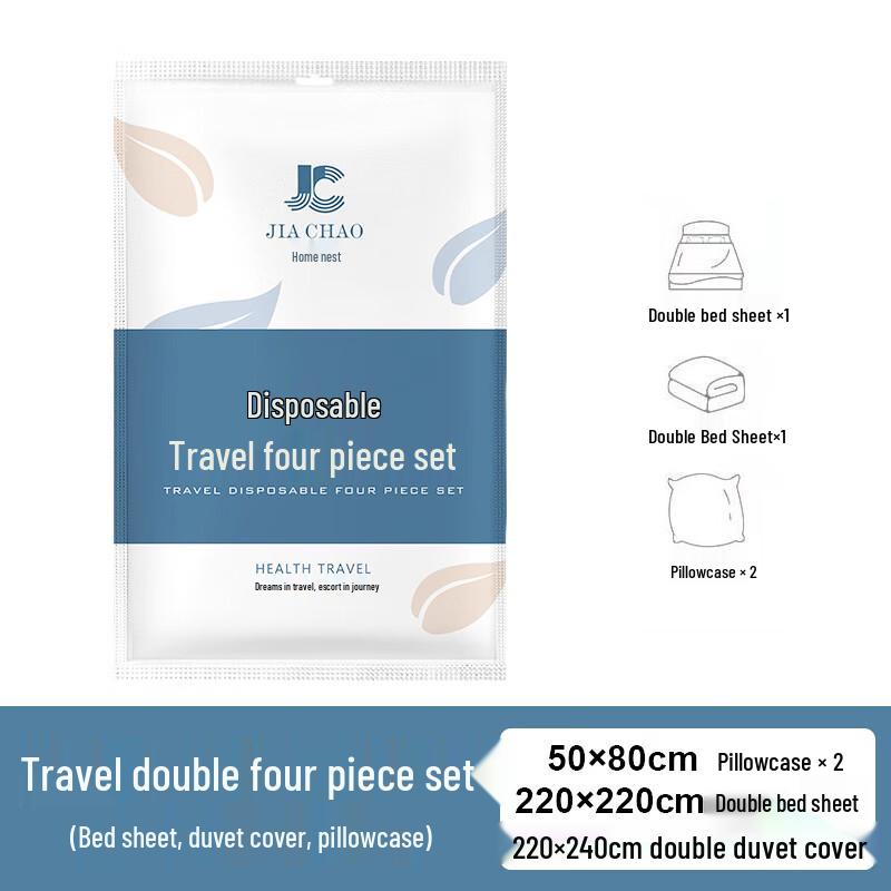 MDNG Disposable Double Travel Bedding Set