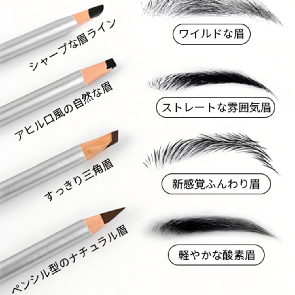 SWEET NIGHT Rotating Eyebrow Pencil: High color payoff, allows for precise brow definition, long-lasting hold, suitable for all women, smooth