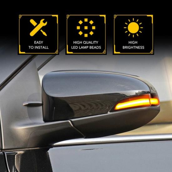 For Toyota Camry 2012-2017 Sequential LED Side Mirror Turn Signal Lamps US Ship