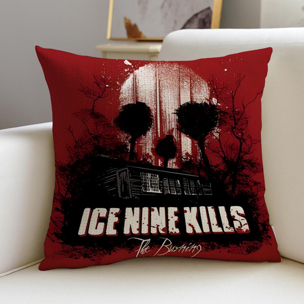 Metal IIce Nine KillsS Cushion Cover Breathable and skinfriendly linen pillowcase square removable and washable cushion