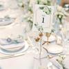 25pcs Geometry Flower 1-25 Double-sided Table Card Wedding Banquet Event Decoration Seats, For Weddings Bridal Showers Birthdays