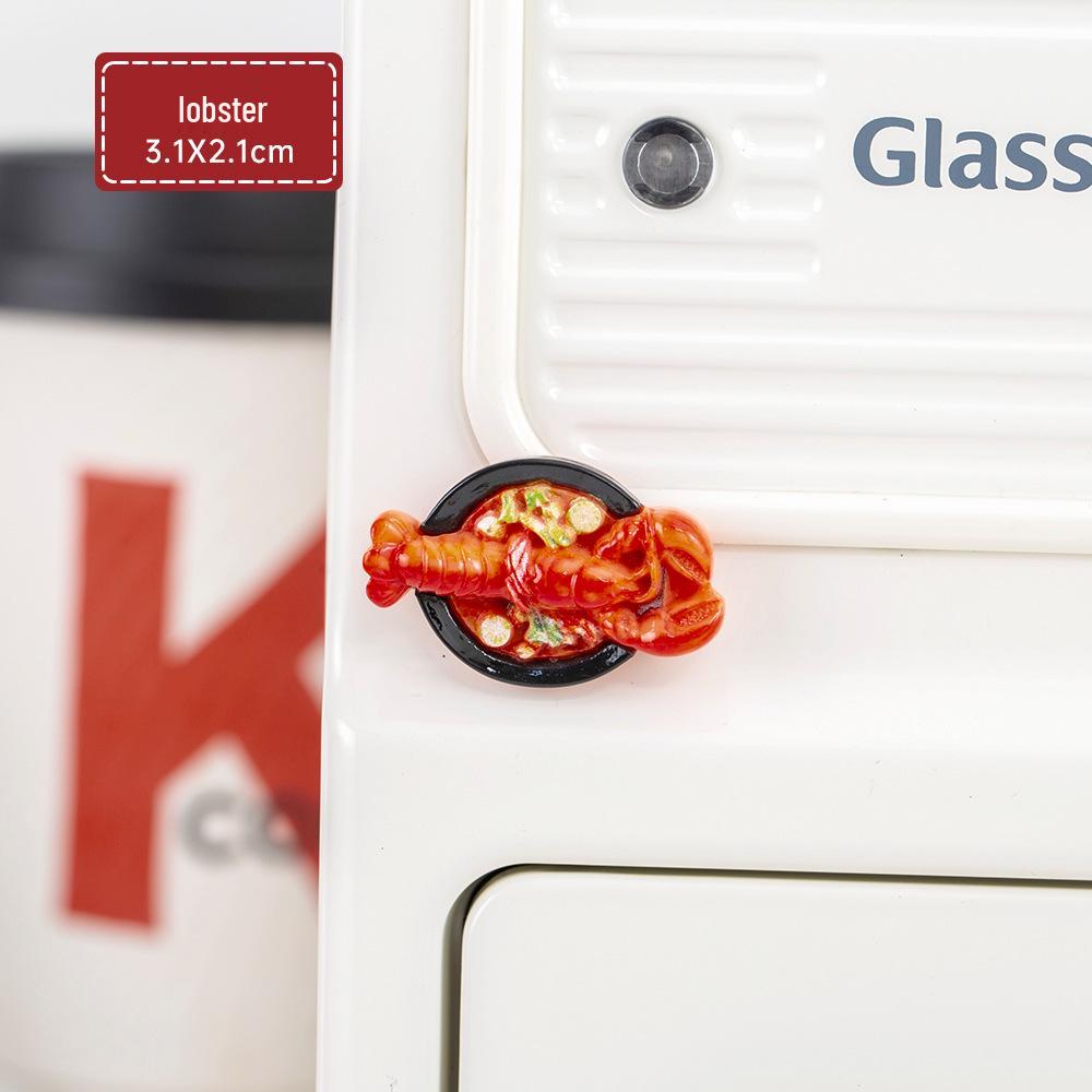 Miniature Cute Food Refrigerator Magnet Set - DIY Resin Home Decoration Stickers