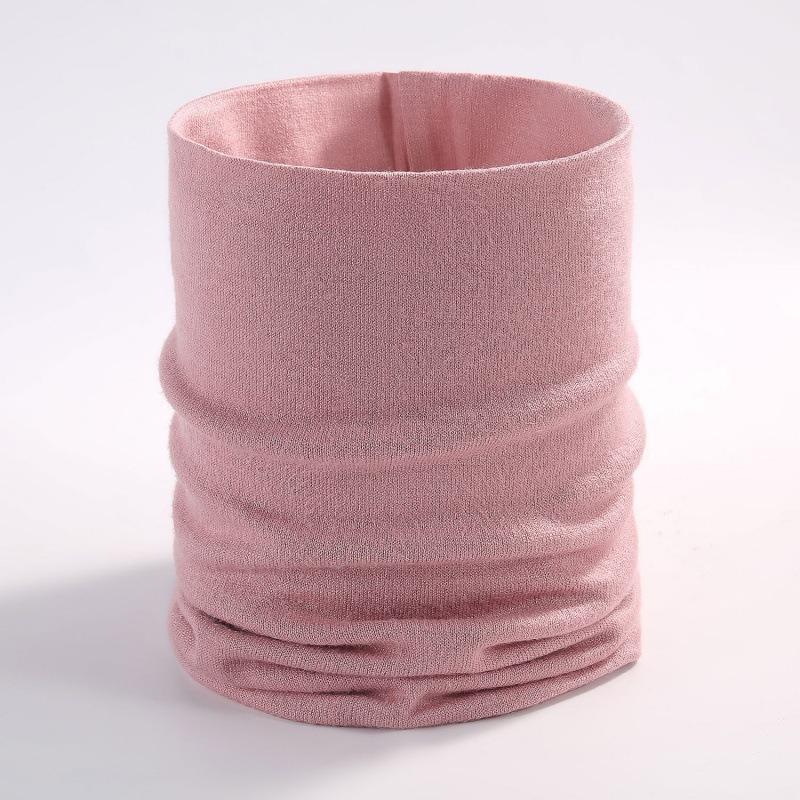 Pullover Knitted Scarf Autumn and Winter Solid Color Scarf Men and Women Couples Fashion Fake Turtleneck Single Ring Neck Cover