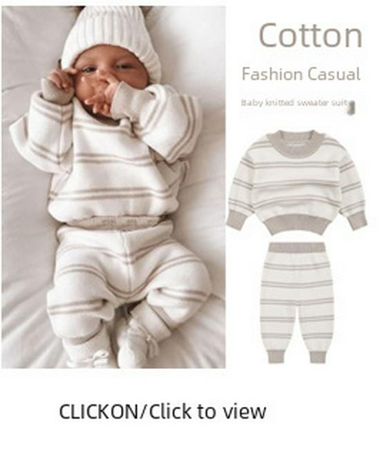 Unisex Baby Round Neck Knitted Sweater - Autumn/Winter