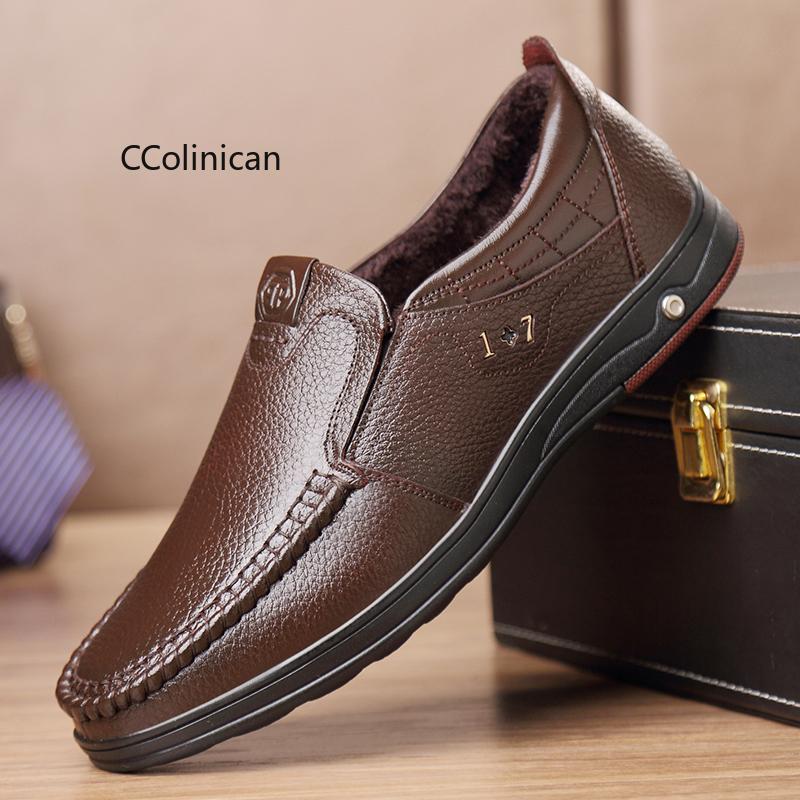 Leisure Handmade Genuine Leather Loafers Men's Shoes Formal Business Design Luxury Shoe Man Casual Genuine Leather Shoes