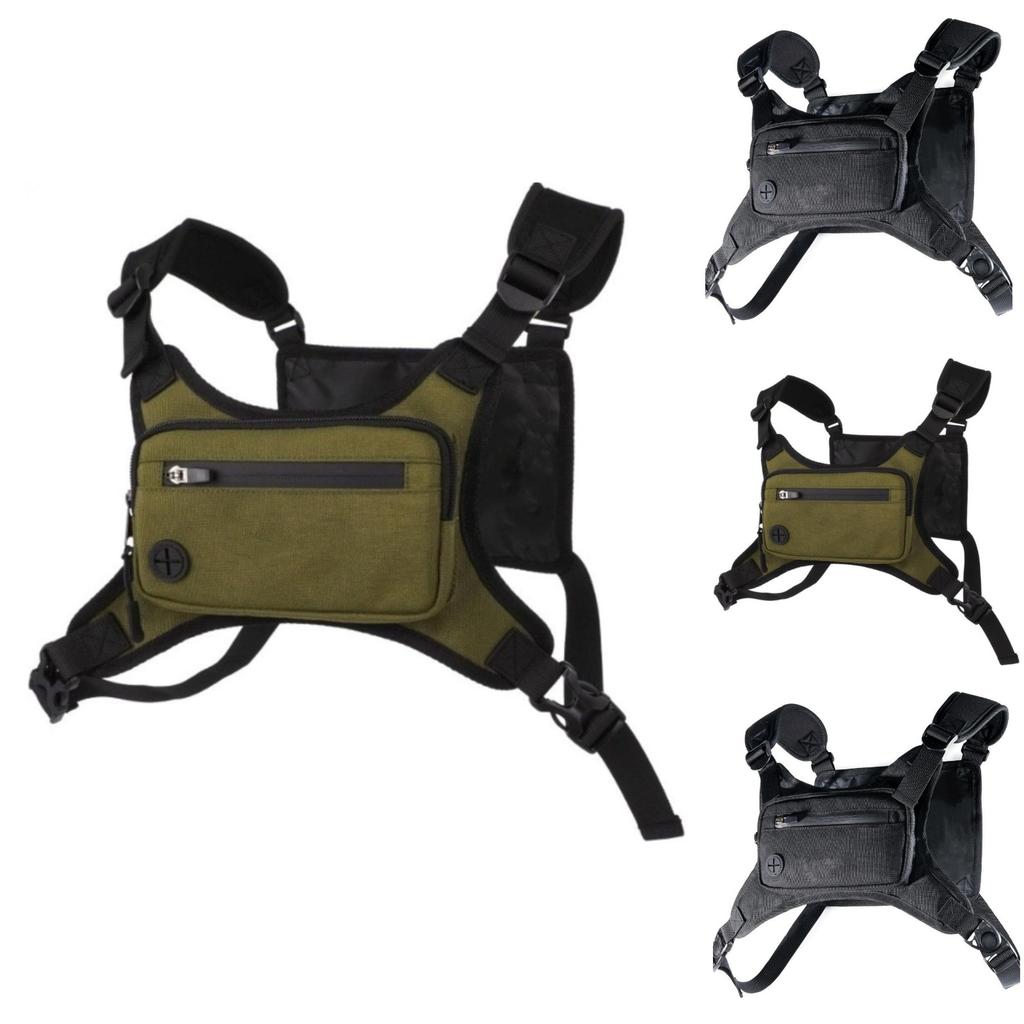 AQzxdc  Water Resistant Chest Pack Lightweight Breathable Running Vest for Workouts Running Phone Holder Extra Storage