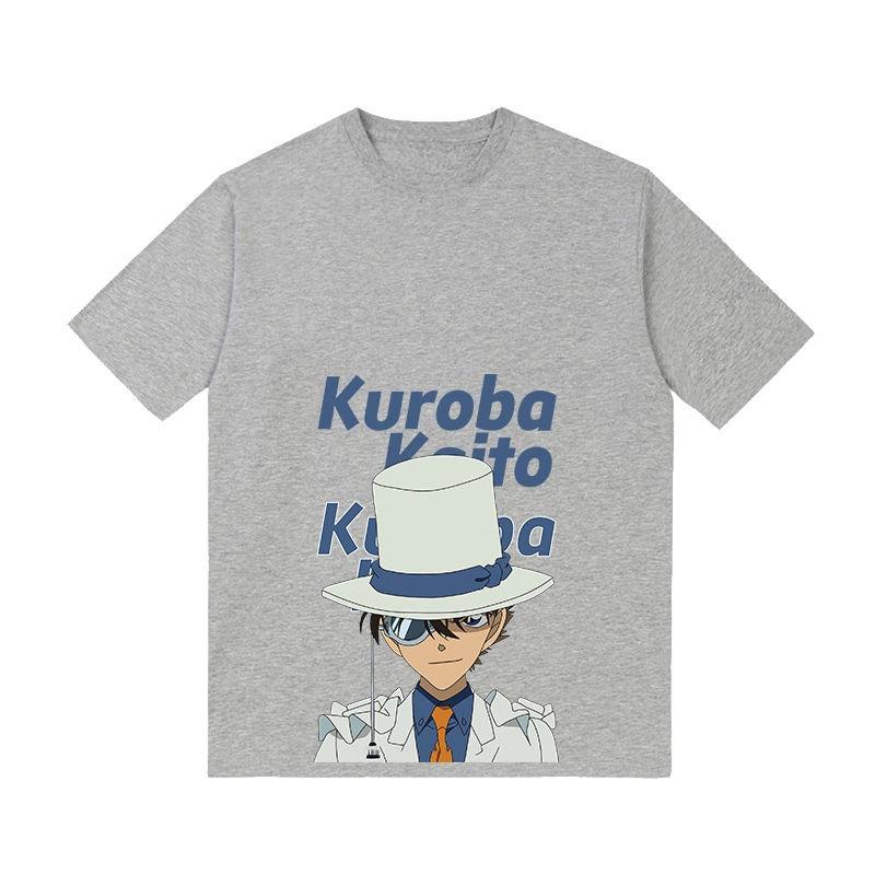 

Футболка Detective Monster Thief Kidd Японская с коротким рукавом Мужская и женская Летняя Оригинальная с круглым вырезом Свободная Уличная одежда 3XL