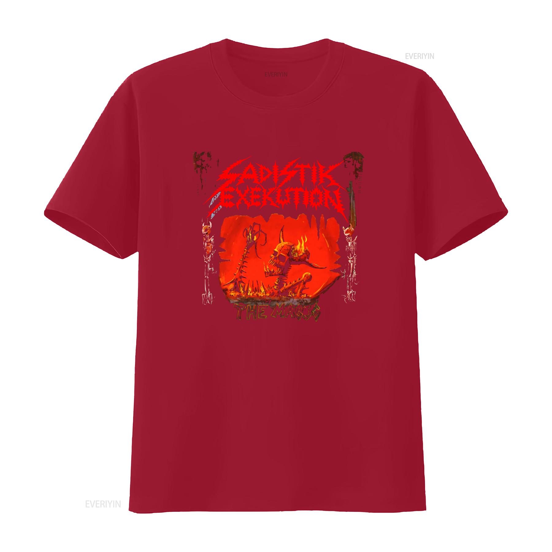 

Sadistik Exekution Band The Magus T Shirt Available in Sizes S 5XL vintage Washed Unisex Comfortable Soft Casual Versatile S
